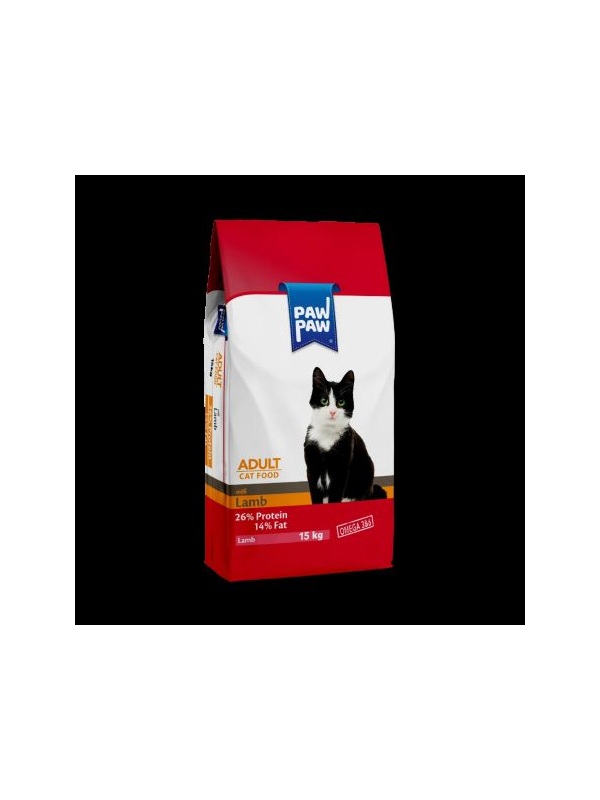 PawPaw Kuzu Etli Ve Pirinçli Yetişkin Kedi Maması 15 kg