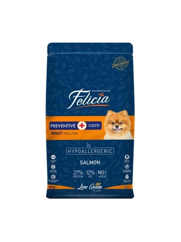 Felicia HypoAllergenic Somonlu Küçük Irk Düşük Tahıllı Yetişkin Köpek Maması 6 kg