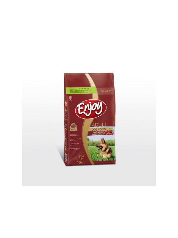 Enjoy Kuzu Etli & Pirinçli Yetişkin Köpek Maması 10 Kg