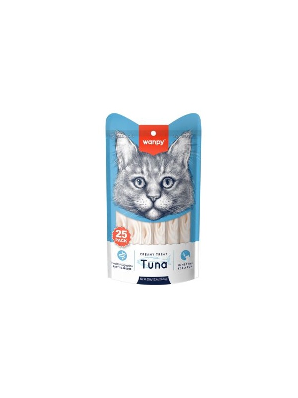 Wanpy Ton Balıklı 25*14 Gr Krema Kedi Ödülü