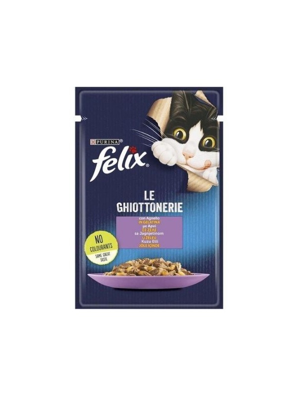 Felix Sensations Taze Jöle İçerisinde Kuzu Etli Yetişkin Konserve Kedi Maması 85 Gr