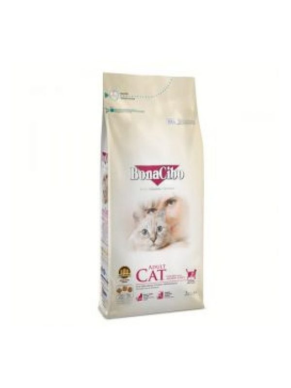 BonaCibo Adult Cat Tavuklu (Hamsi ve Pirinç eşliğinde) Yetişkin Kedi Maması 4 Kg (2+2)