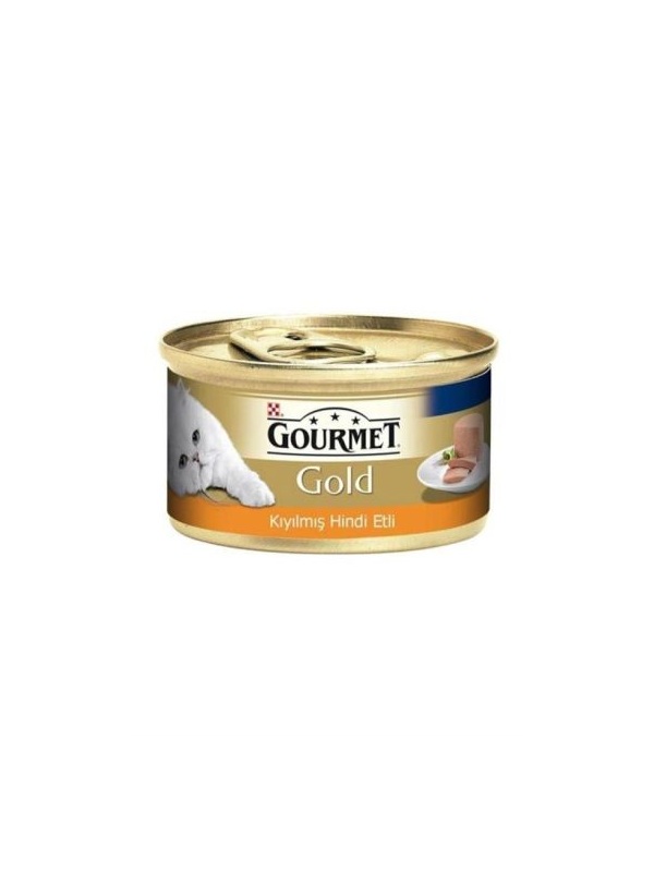 Gourmet Gold Kiyilmiş Hindi Etli Yetişkin Kedi Konservesi 85 Gr