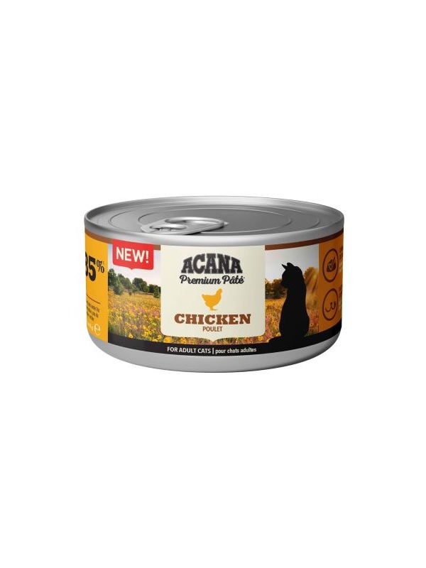 Acana Premium Pate (Ezme) Tavuk Etli Kedi Konservesi 85 Gr