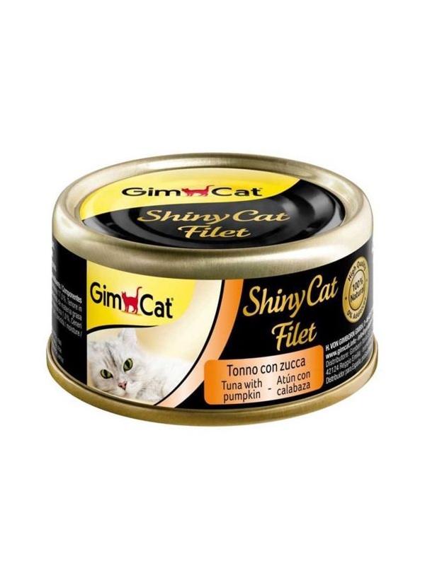 GimCat Shinycat Fileto Kedi Maması Tuna ve Bal Kabaklı 70 gr (24 Adet)