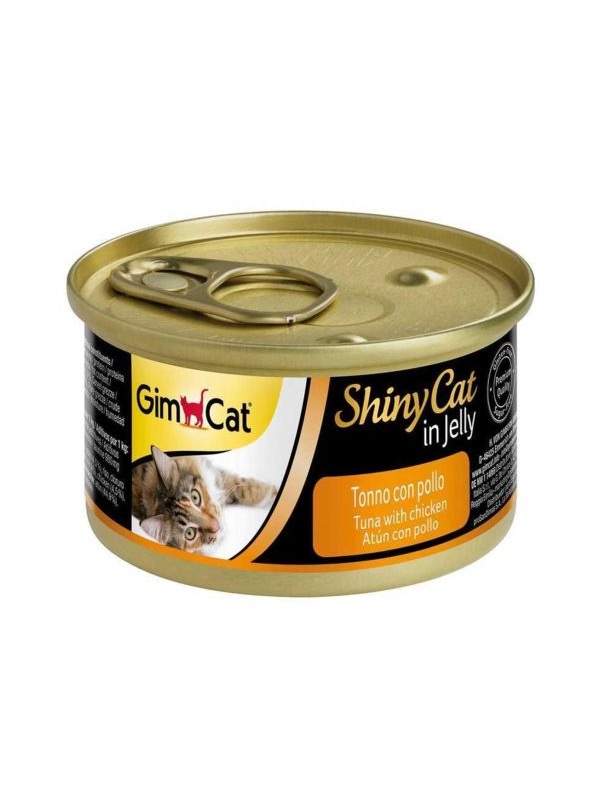 GimCat Shinycat Konserve Kedi Maması Tuna Balıklı Tavuklu 70 Gr(24 LÜ PAKET)