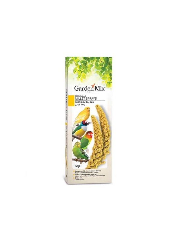 Garden Mix Platin Sarı Doğal Dal Darı Kuş Yemi 150 g
