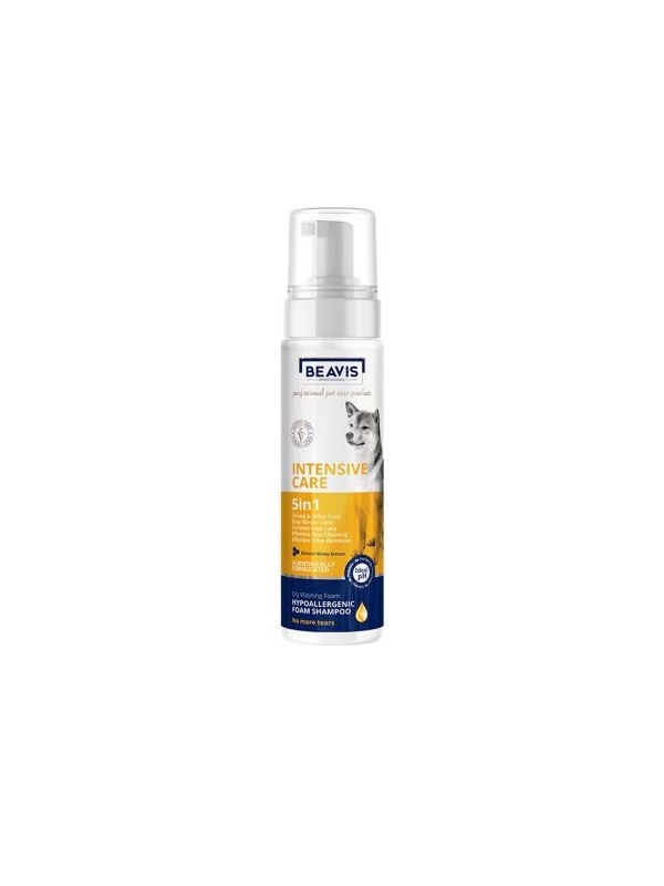 Beavis İntensive Care 5 in 1 Foam Natural Bal Özlü Köpekler için Köpük Şampuan 200 Ml