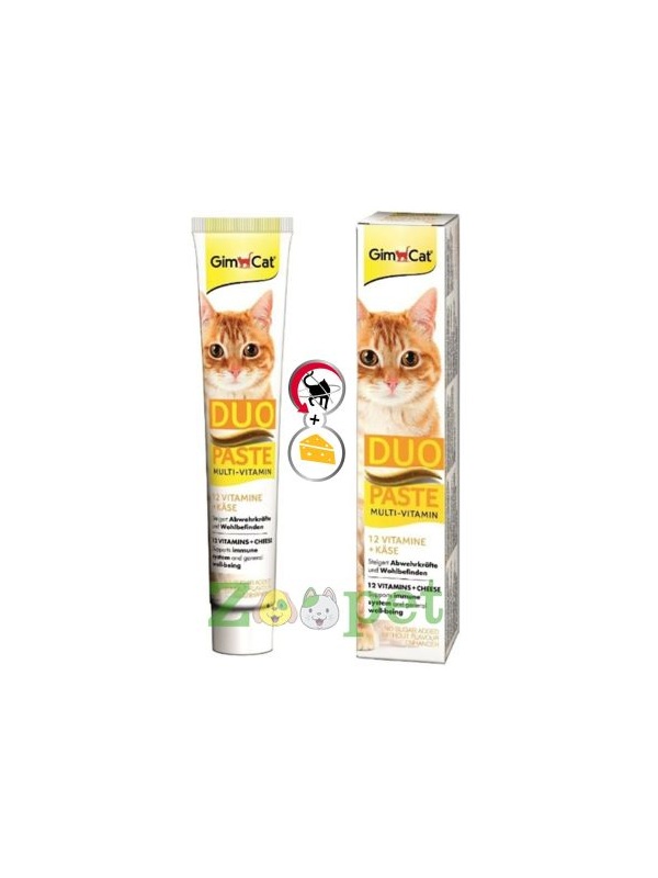 GimCat Multi-Vitamin Duo Paste Peynir + 12 Vitaminli 50 gr