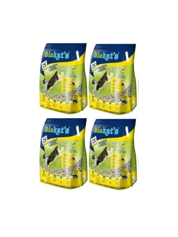 Biokat's Eco Light Extra Aktif Karbonlu Pelet Kedi Kumu 5 LT x 5 Adet