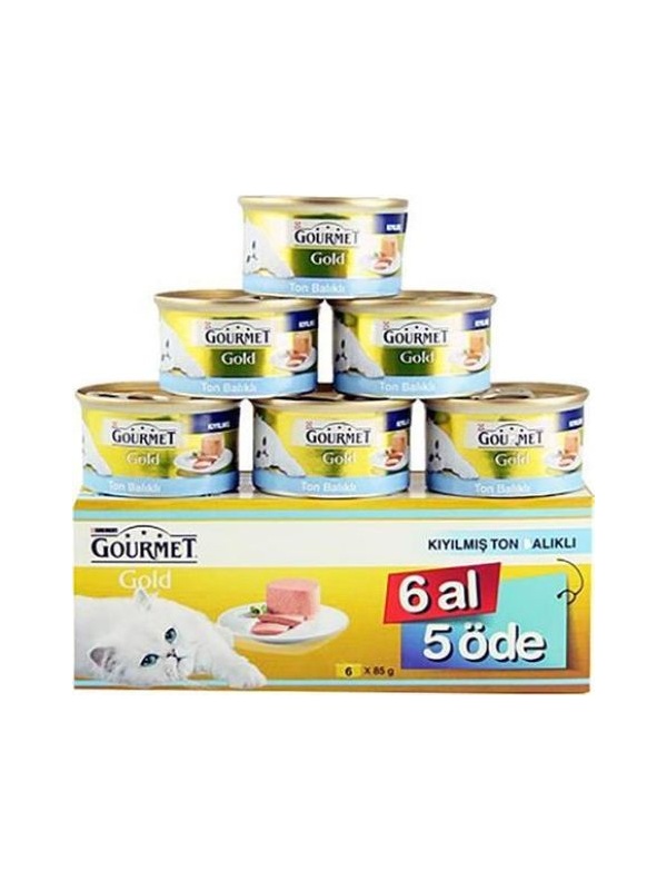 Gourmet Ton Balıklı Kedi Yaş Mama 85 Gr 6 Al 5 Öde