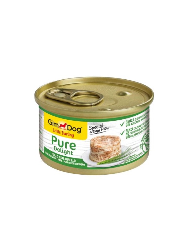 GimDog Konserve Köpek Maması - Tavuklu Kuzulu 85gr