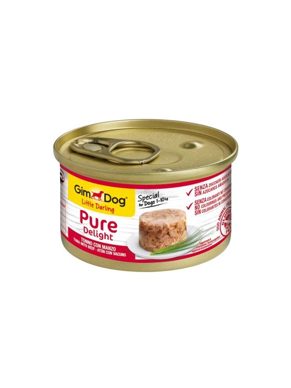 GimDog Konserve Köpek Maması - Tuna Balıklı Biftekli 85gr