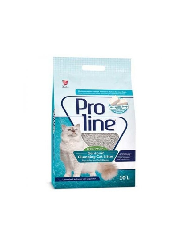 Proline Marsilya Sabun Kokulu Topaklanan Bentonit Kedi Kumu 10 Lt