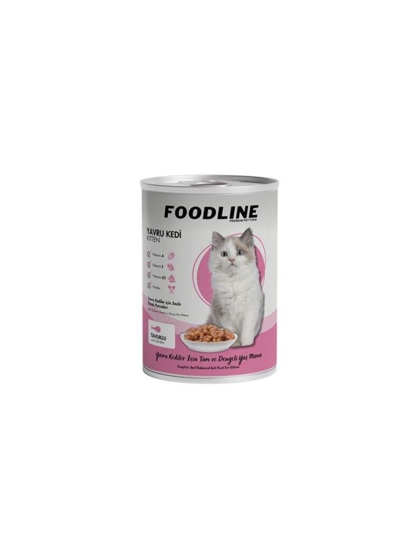 Foodline Tavuklu Yavru Kedi Konservesi 400 Gr