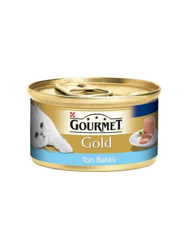 Gourmet Gold Kıyılmış Ton Balıklı Yetişkin Konserve Kedi Maması 85 Gr