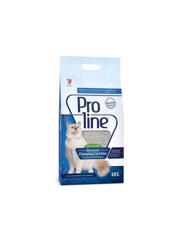 Proline Parfümsüz Topaklanan Bentonit Kedi Kumu 10 Lt
