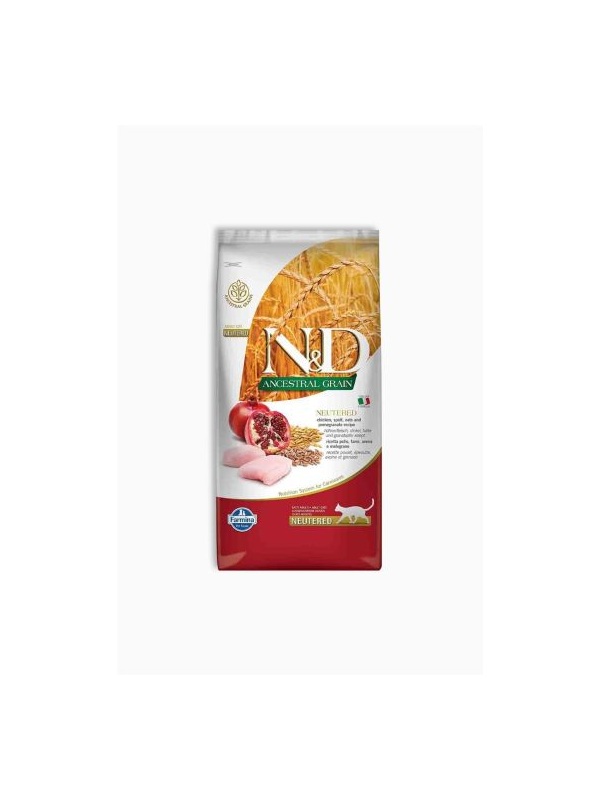 N&D Ancestral Grain Tavuklu ve Narlı Kısırlaştırılmış Kedi Maması 10 kg