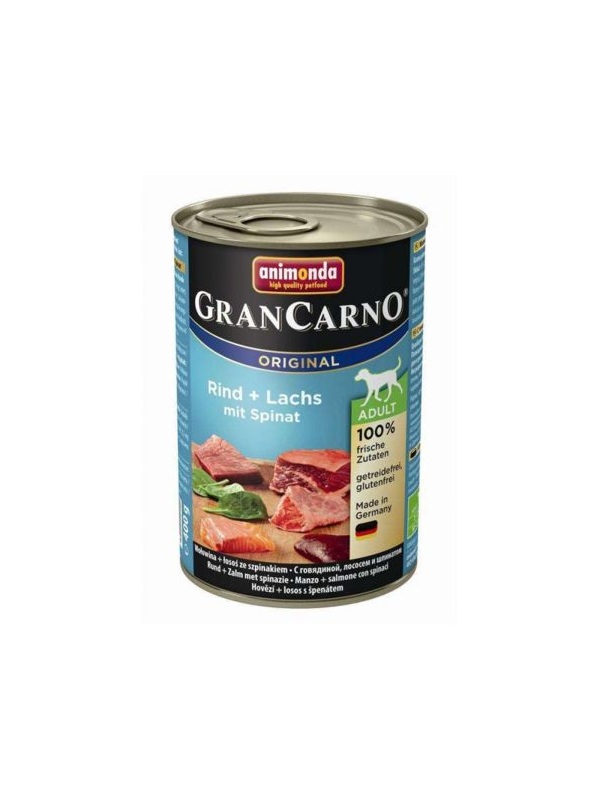 Animonda Gran Carno Sığır Etli Ispanaklı Yetişkin Köpek Konservesi  400 Gr 