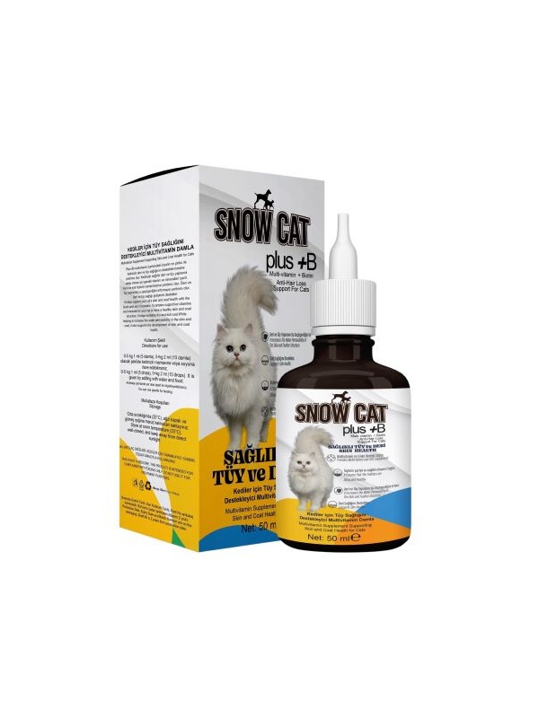 Snow Cat Tüy ve Deri Bakımı Multivitamin-Biotin 50 Ml (Tüy Dökümü Önleyici)