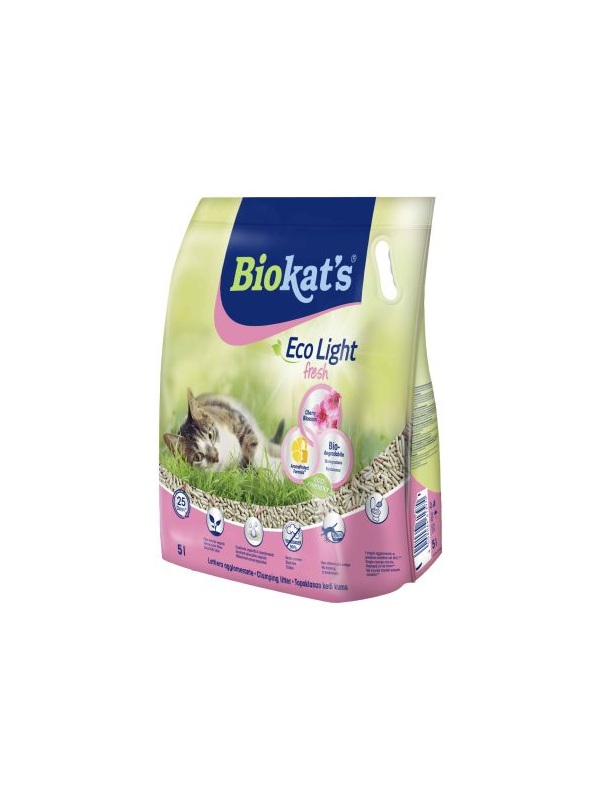 Biokat's Eco Light Fresh Cherry Blossom (Kiraz Çiçeği Kokulu) Pelet Kedi Kumu 5 Lt
