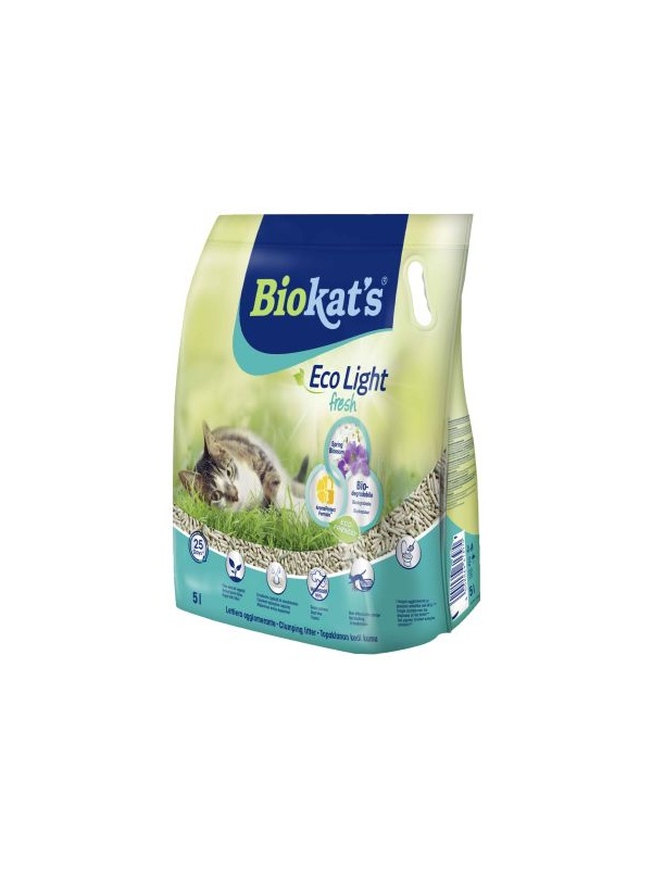 Biokat's Eco Light Fresh Spring Blossom (Bahar Çiçeği Kokulu) Pelet Kedi Kumu 5 Lt