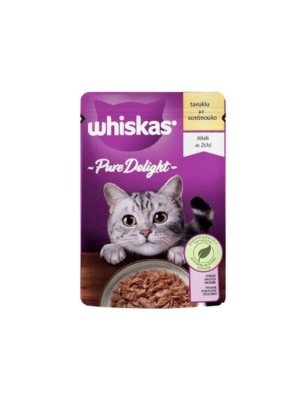 Whiskas Pouch Pure Delight Tavuklu Kedi Yaş Maması 85 Gr