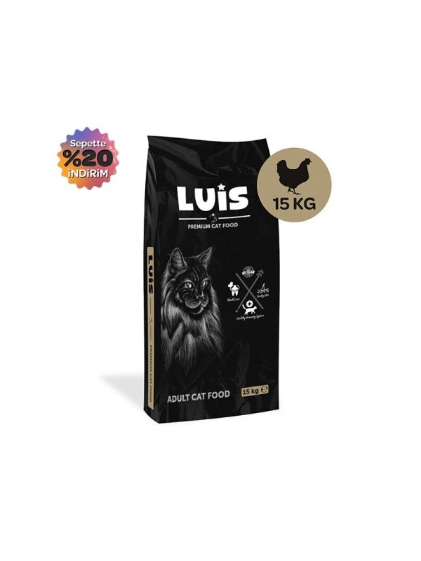 Luis Tavuklu Yetişkin Kedi Maması 15kg