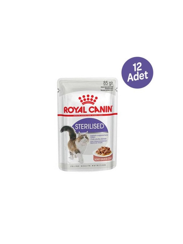 Royal Canin Sterilised Gravy Kısırlaştırılmış Kedi Yaş Maması 85 GR* 12 ADET
