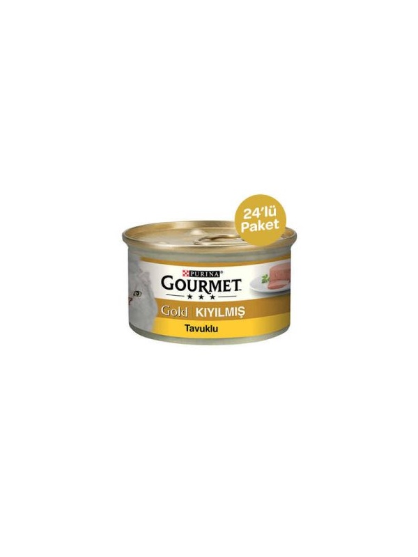 Gourmet Gold Kıyılmış Tavuklu Konserve Kedi Maması 85 GR * 24 ADET