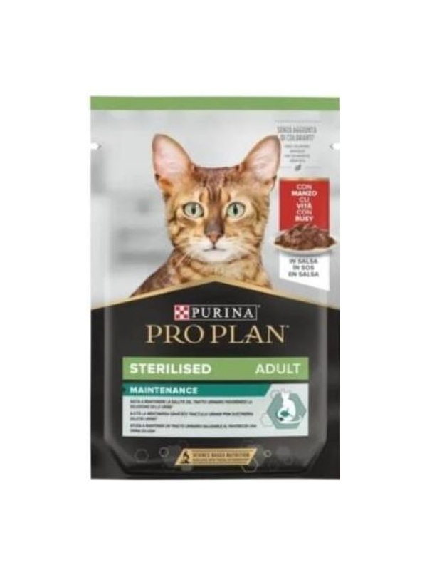 Pro Plan Pouch Sos İçinde Sığır Etli Kısırlaştırılmış Kedi Konservesi 85 gr