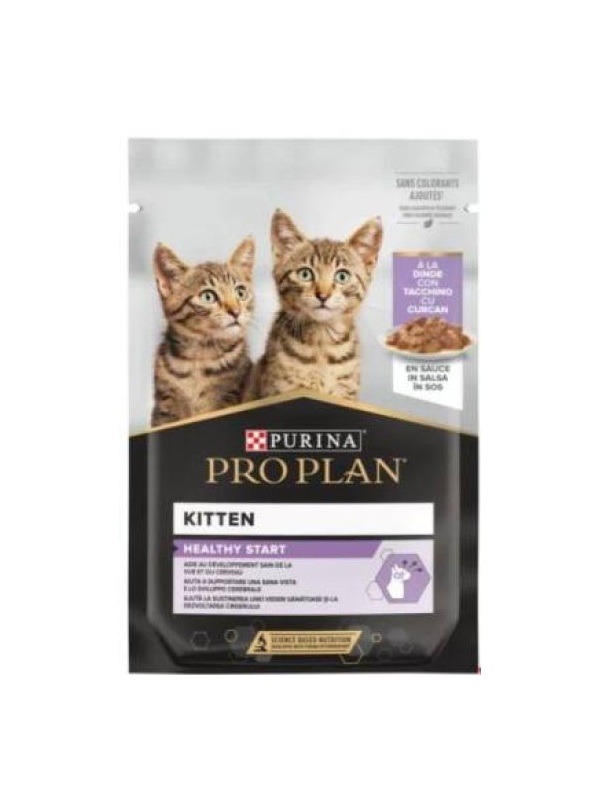 Pro Plan Pouch Sos İçinde Hindili Yavru Kedi Konservesi 85 gr