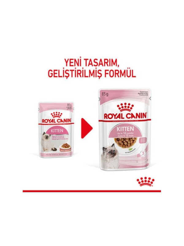 Royal Canin Pouch Gravy Kitten Instinctive Yaş Yavru Kedi Maması 85 Gr  x 6 Adet