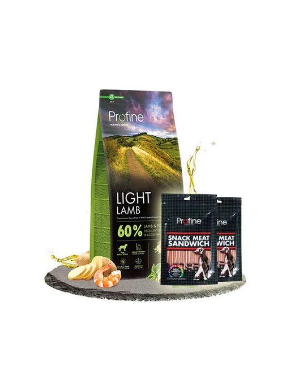 Profine Light Lamb Kuzu Etli Hipo Alerjenik Köpek Maması 12 Kg + 2 Adet Profine Köpek Ödülü