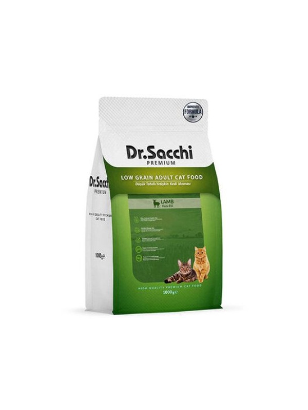 Dr. Sacchi Kuzu Etli Kedi Maması 1 Kg