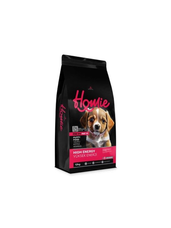 Homie Pro31 Düşük Tahıllı Yüksek Enerjili Tavuklu Yavru Köpek Maması 12 Kg
