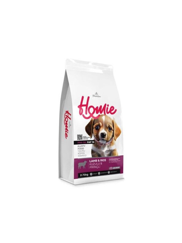 Homie Pro30 Düşük Tahıllı Kuzulu ve Pirinçli Yavru Köpek Maması 2,75 Kg