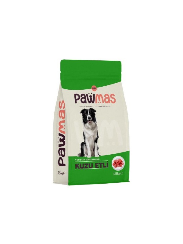 Pawmas Kuzu Etli Yetişkin Köpek Maması 1,5 kg