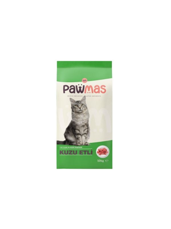 Pawmas Kuzu Etli Kedi Maması 10kg