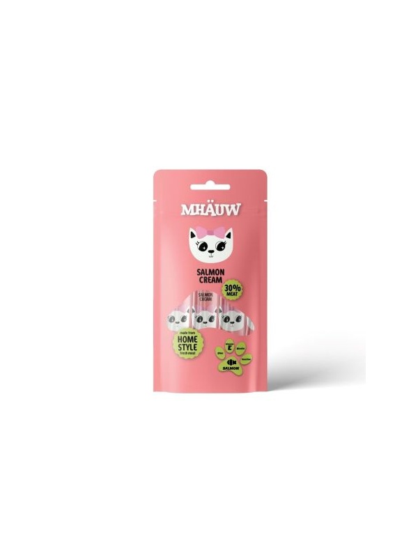 Mhauw Somonlu Kremalı Sıvı Kedi Ödülü 15gr 4lü