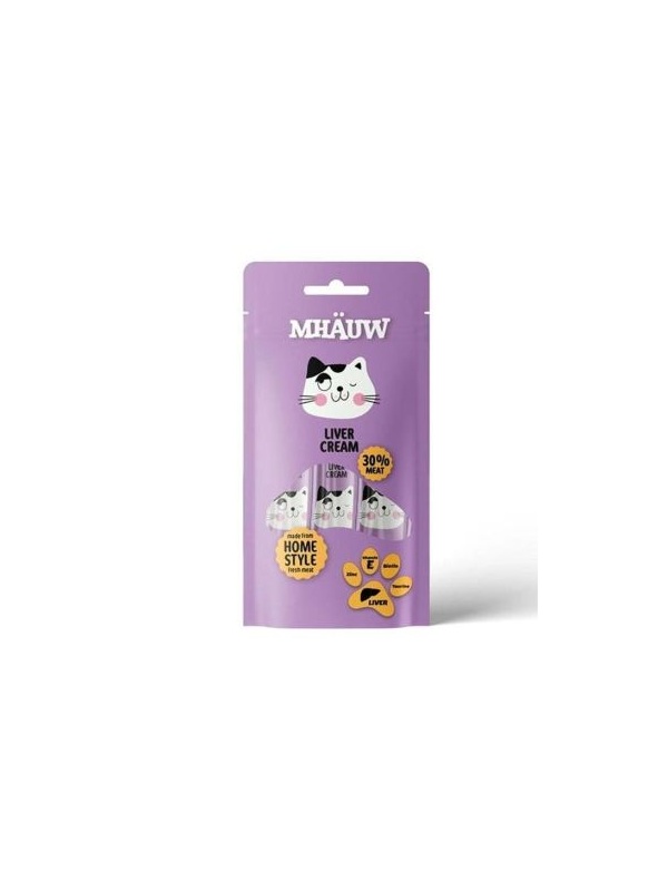 Mhauw Ciğerli Kremalı Sıvı Kedi Ödülü 15gr 4lü