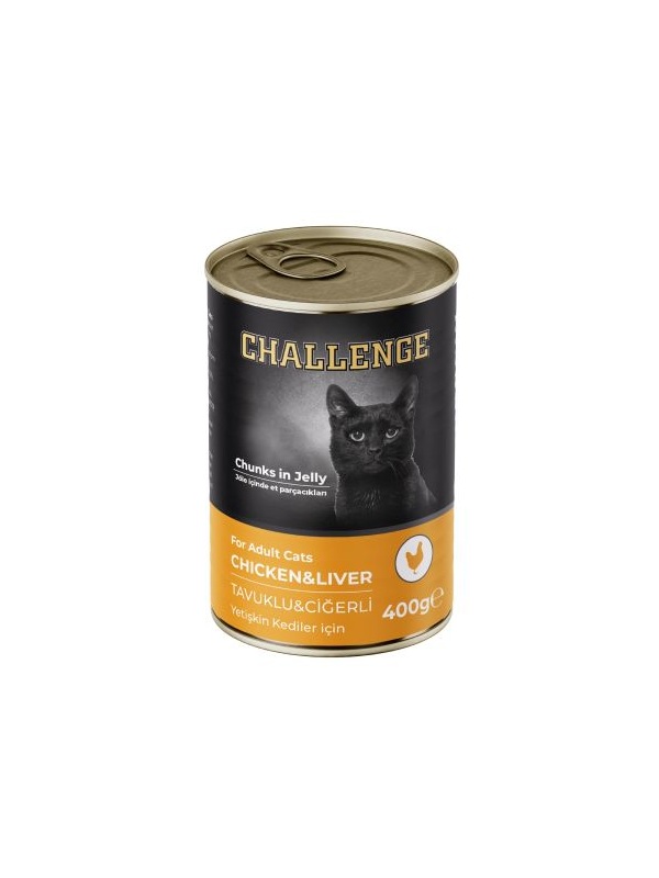 Challenge Tavuklu Ciğerli Yetişkin Kedi Konservesi 400 gr