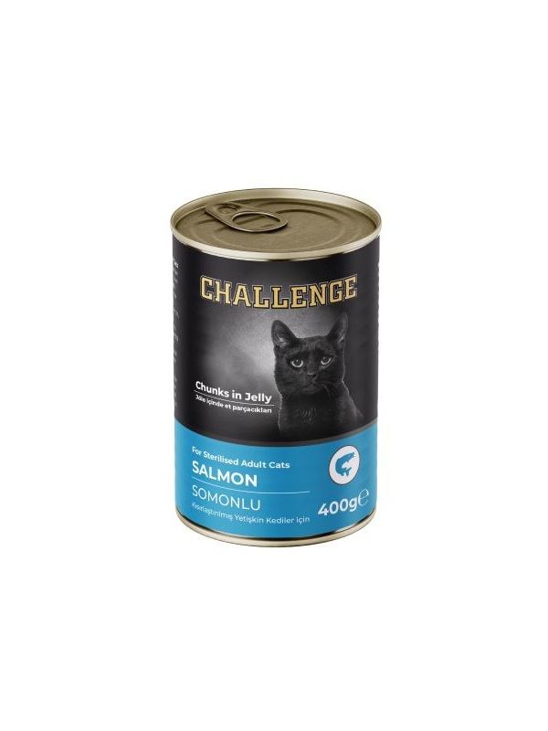 Challenge Somonlu Kısırlaştırılmış Yetişkin Kedi Konservesi 400 gr