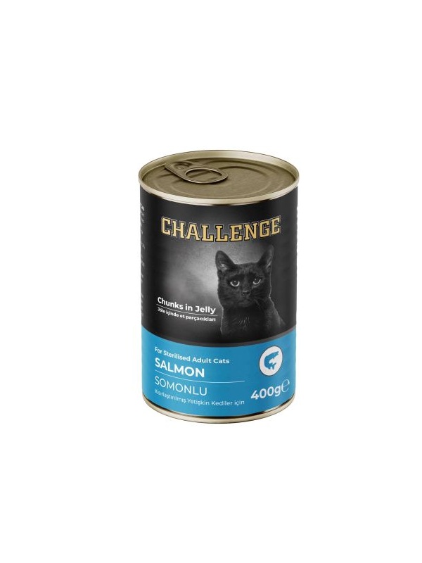 Challenge Somonlu Kısırlaştırılmış Kedi Konservesi 400 g