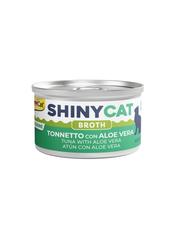 Gimcat Shinycat Broth (Sos içinde) Aloe Veralı Ton Balıklı Kedi Konservesi 70gr