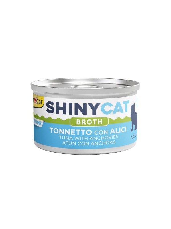 Gimcat Shinycat Broth (Sos içinde) Ançüezli Ton Balıklı Kedi Konservesi 70gr