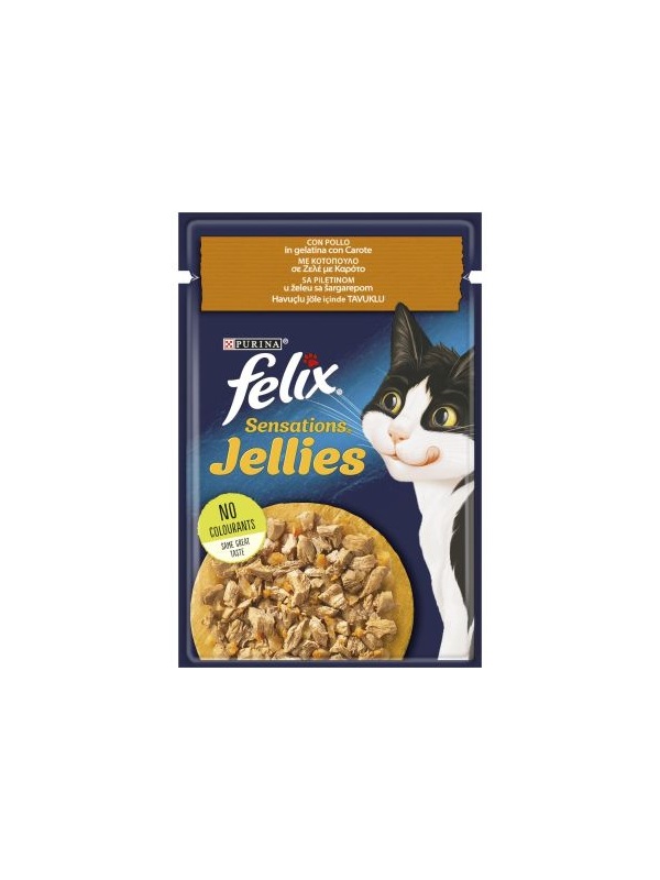 Felix Tavuk Etli ve Havuçlu Yaş Kedi Maması 85 Gr
