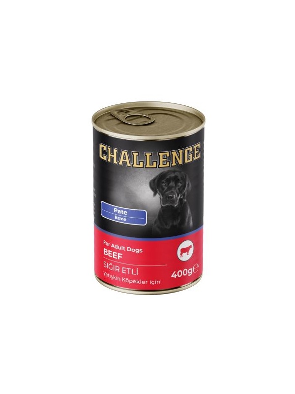 Challenge Pate Sığır Etli Yetişkin Köpek Konservesi 400 gr