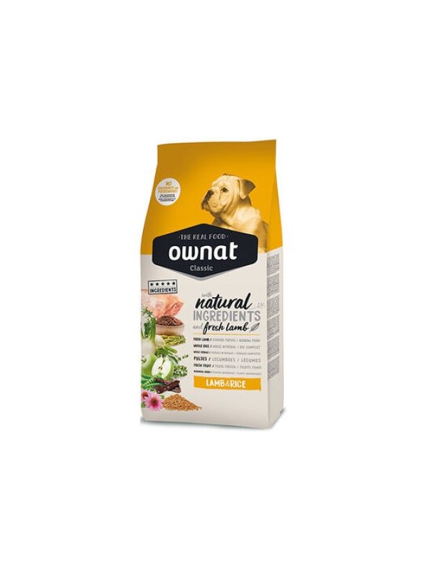 Ownat Classic Kuzulu Ve Pirinçli Köpek Maması 4 Kg + Temizlik Mendili