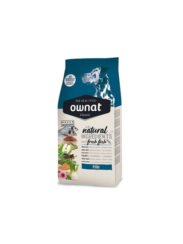 Ownat Classic Balıklı Köpek Maması 12 Kg + 2 Adet Temizlik Mendili